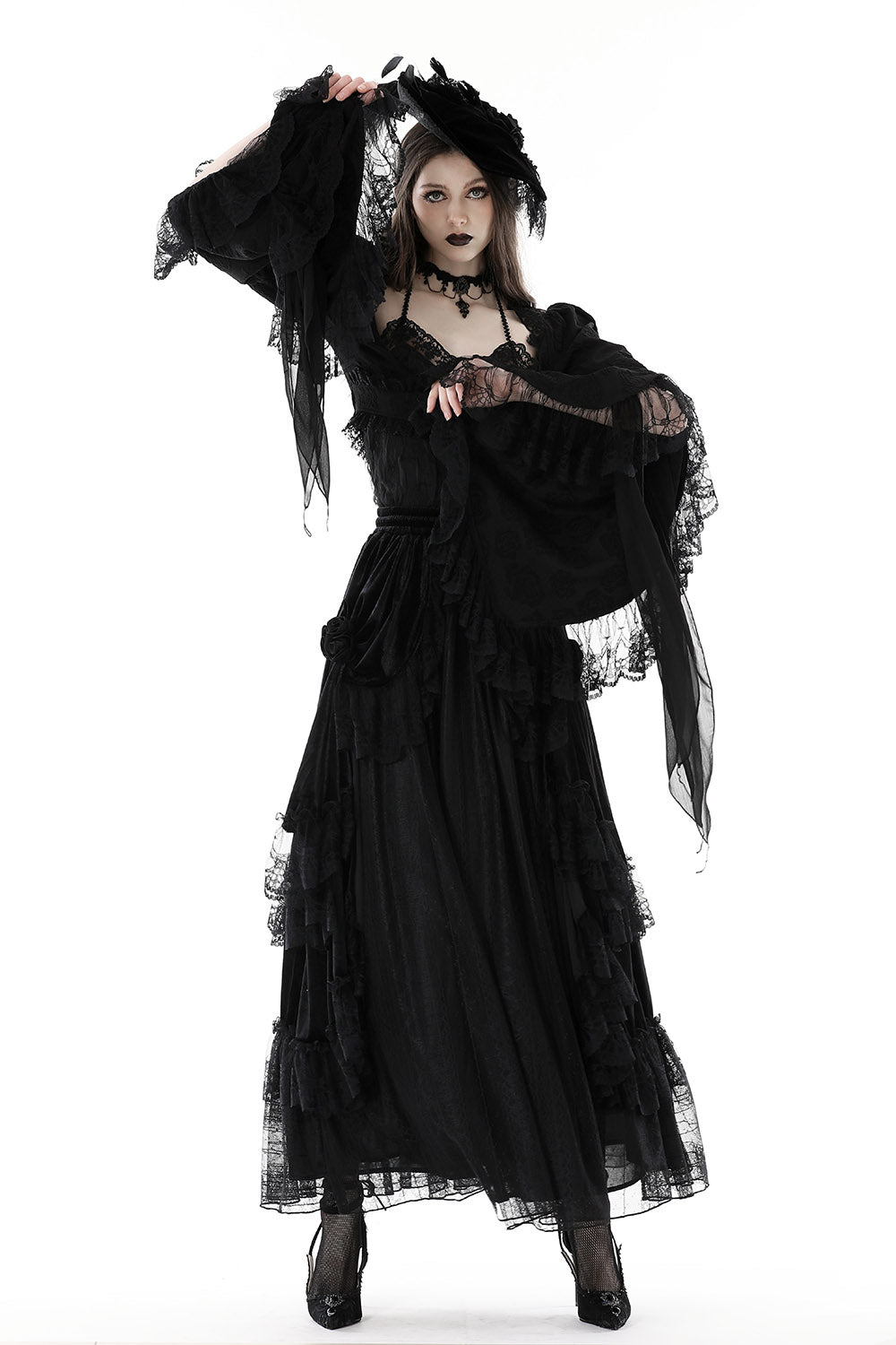 Bolero gótico victoriano de vampiro