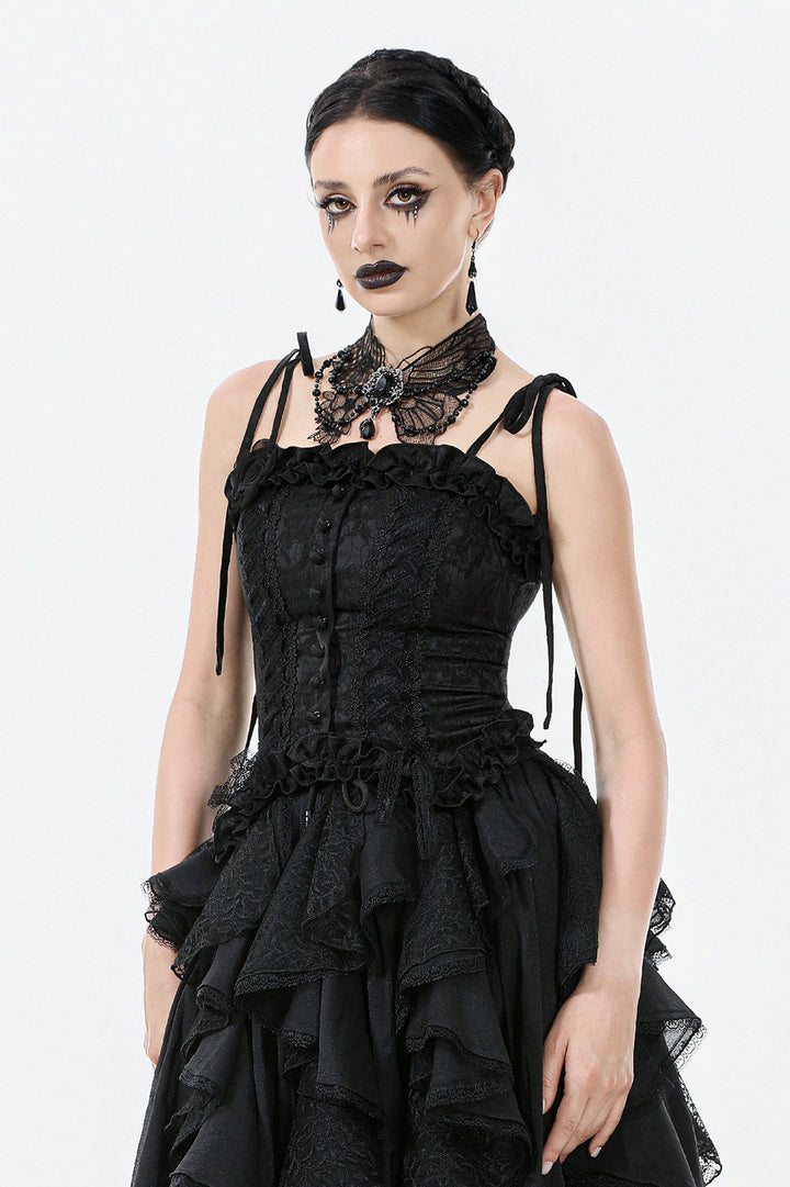 womens elegant romantic gothic butterfly necklace