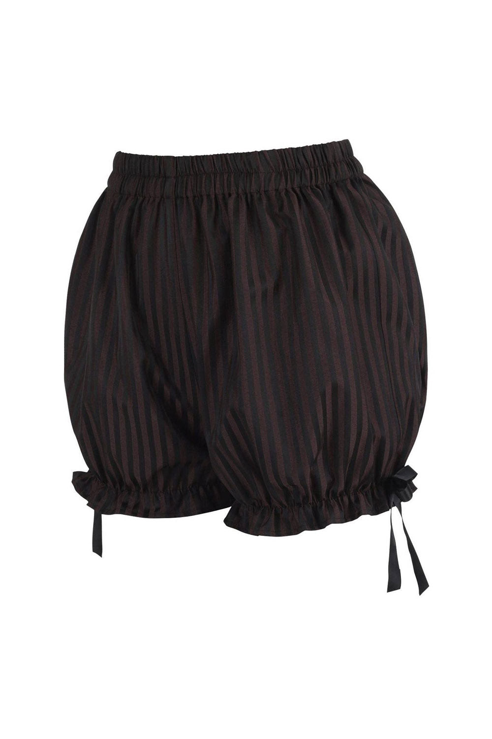 brown and black ribbon bow ruffled steampunk bloomers