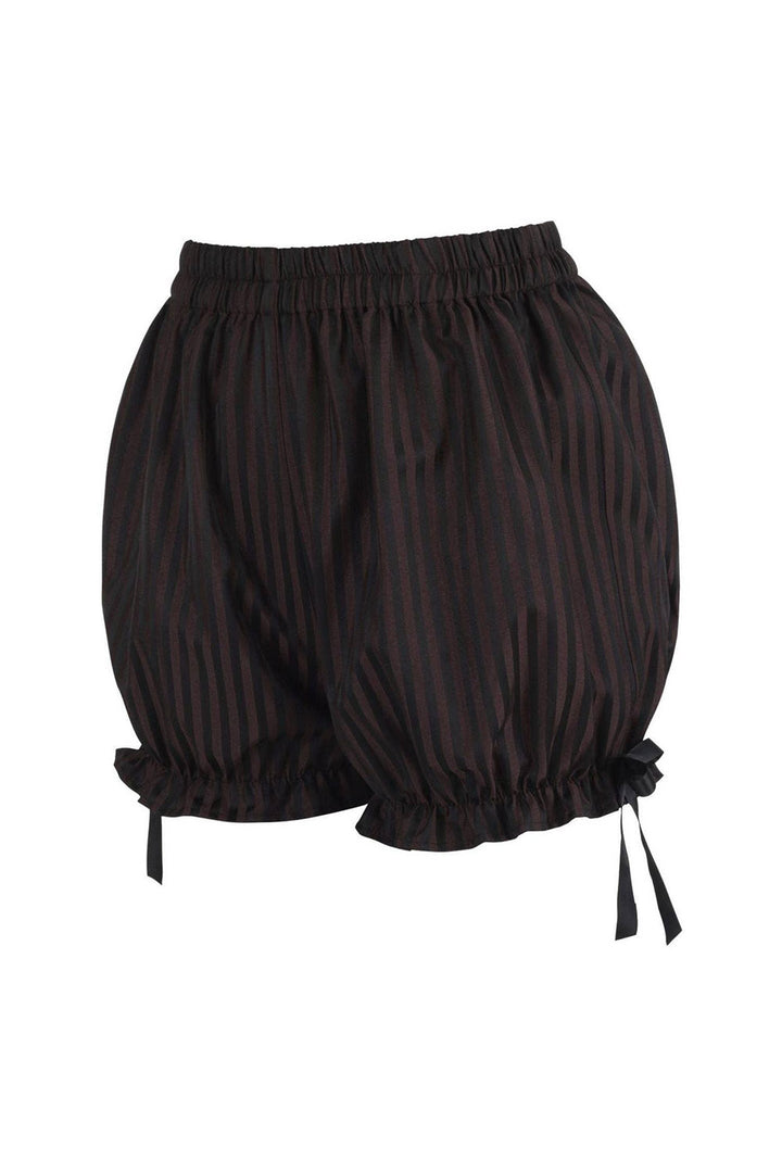 brown and black ribbon bow ruffled steampunk bloomers