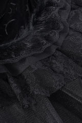 ruffled lace leg warmers