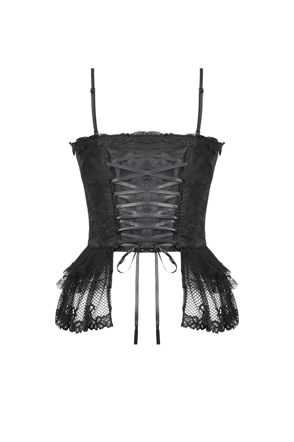 gothic lace up corset top