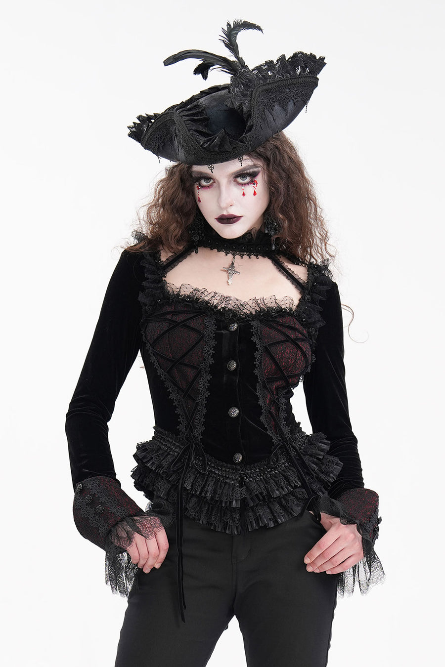 Lestat Victorian Goth Top