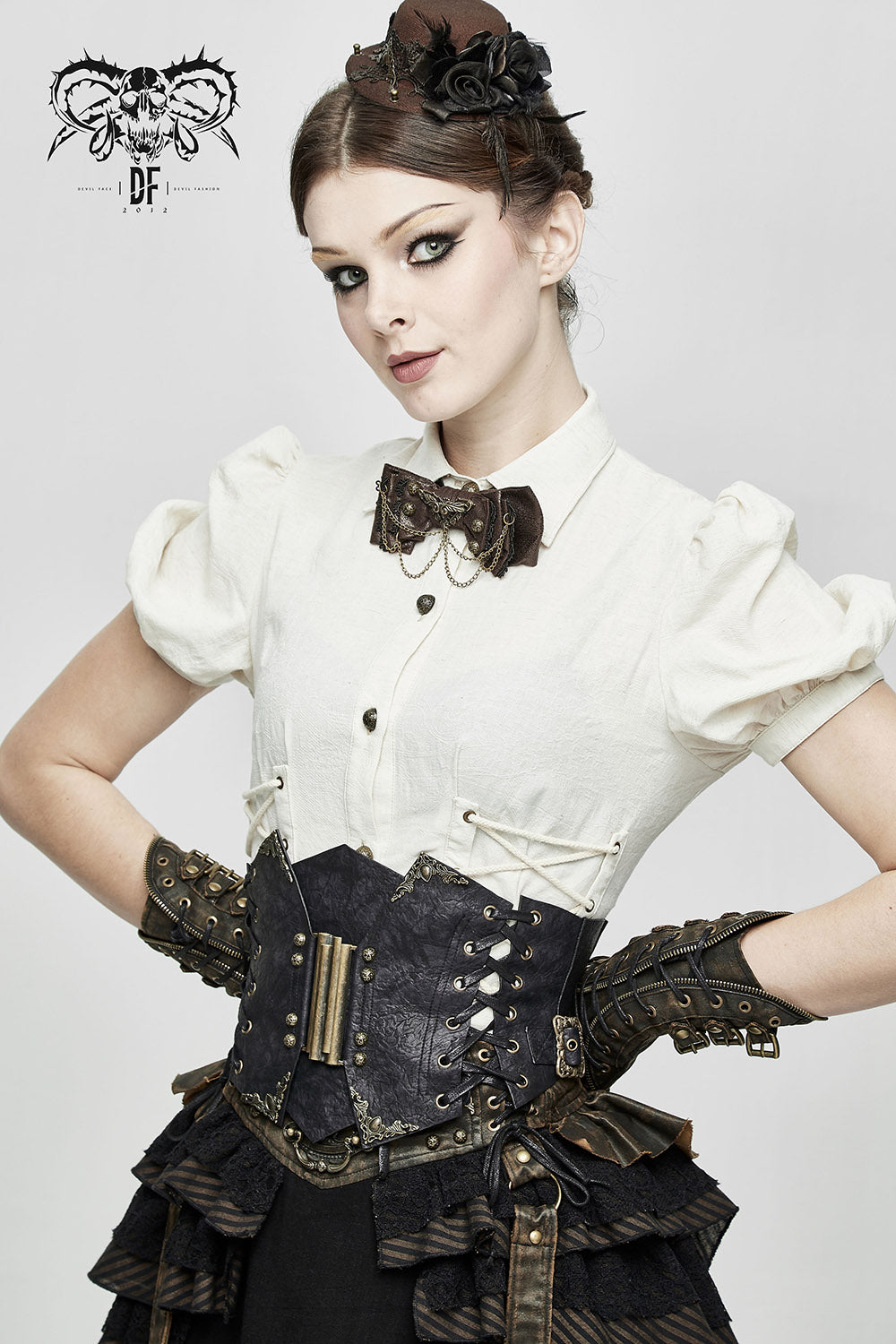 gothic high-waisted corset belt