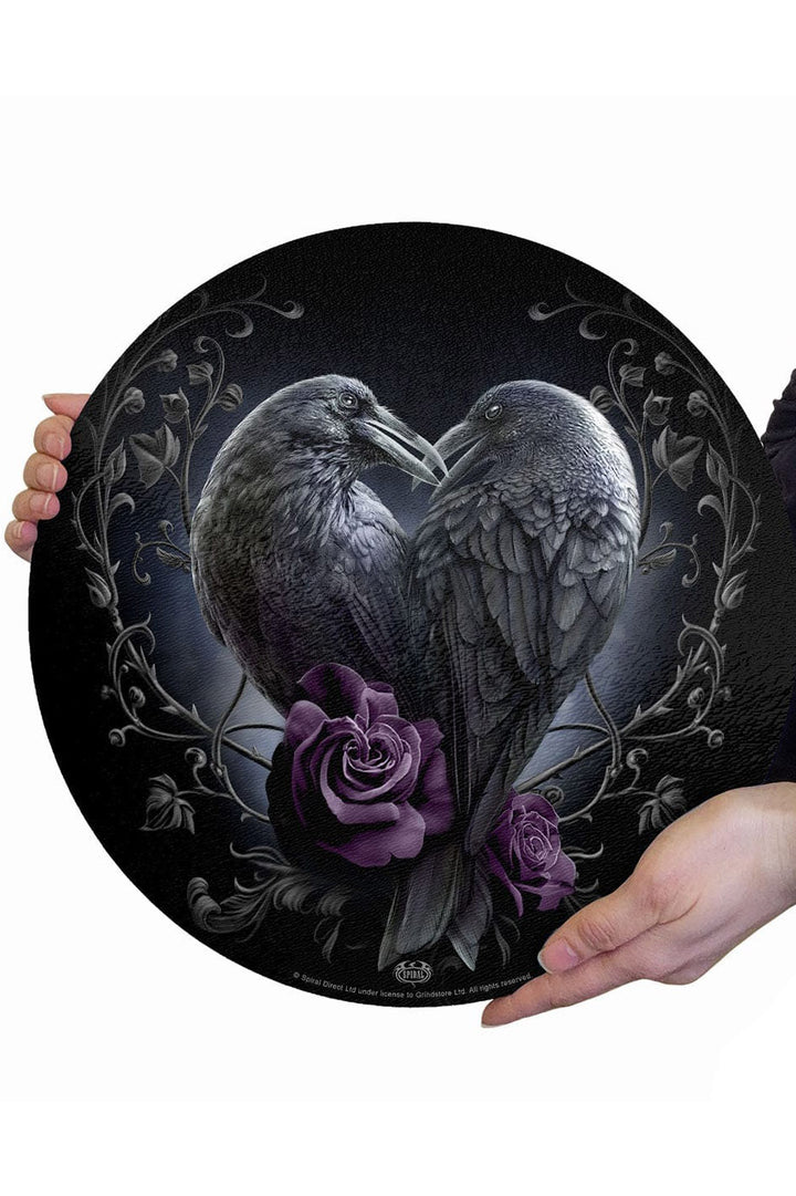 Raven Heart Glass Chopping Board