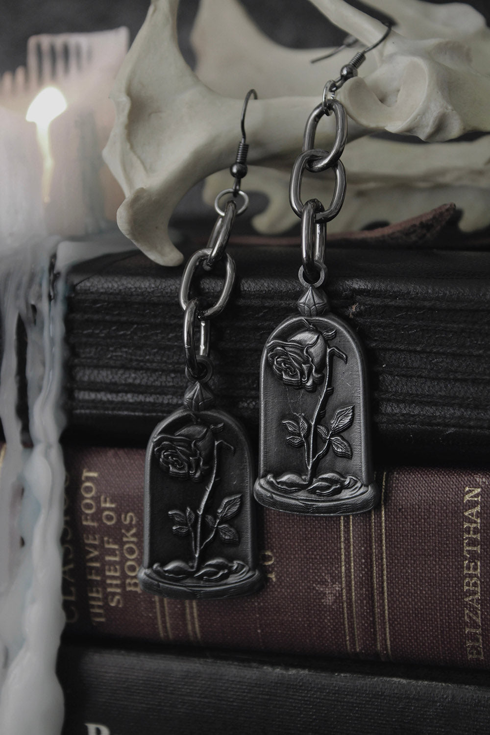 beauty and the beast earrings