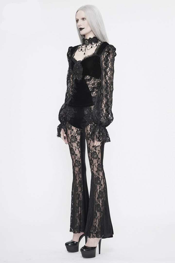 Nosferatu Lace Sleeve Gothic Top