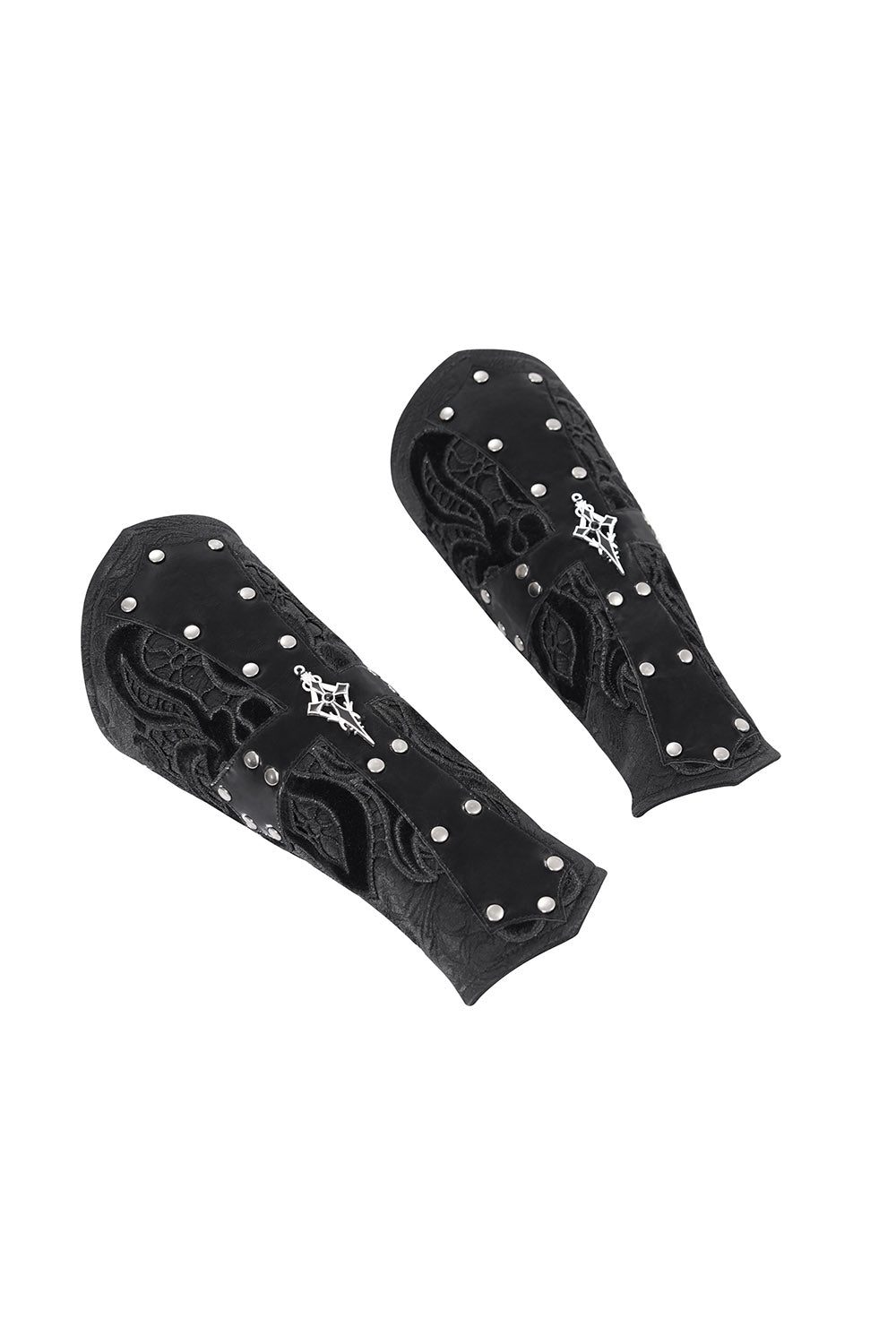 victorian gothic gloves with gothic crosses