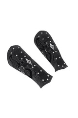 victorian gothic gloves with gothic crosses