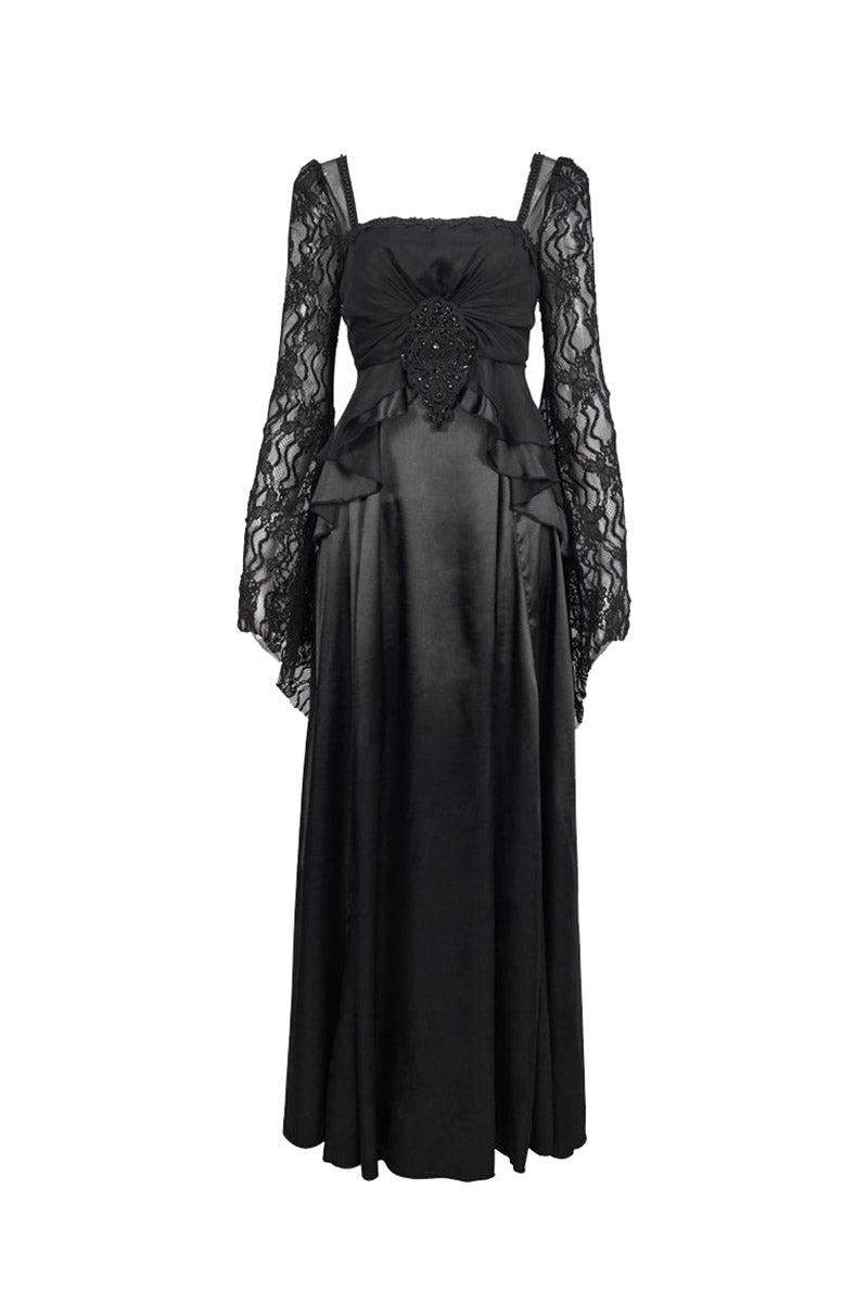 womens tiered gothic gown by devil fashion