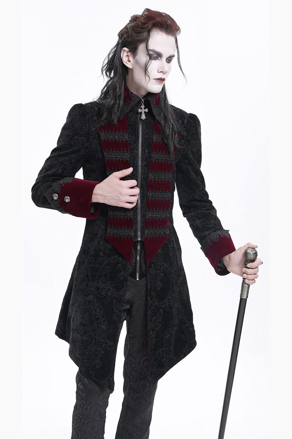 mens vampire cosplay jacket