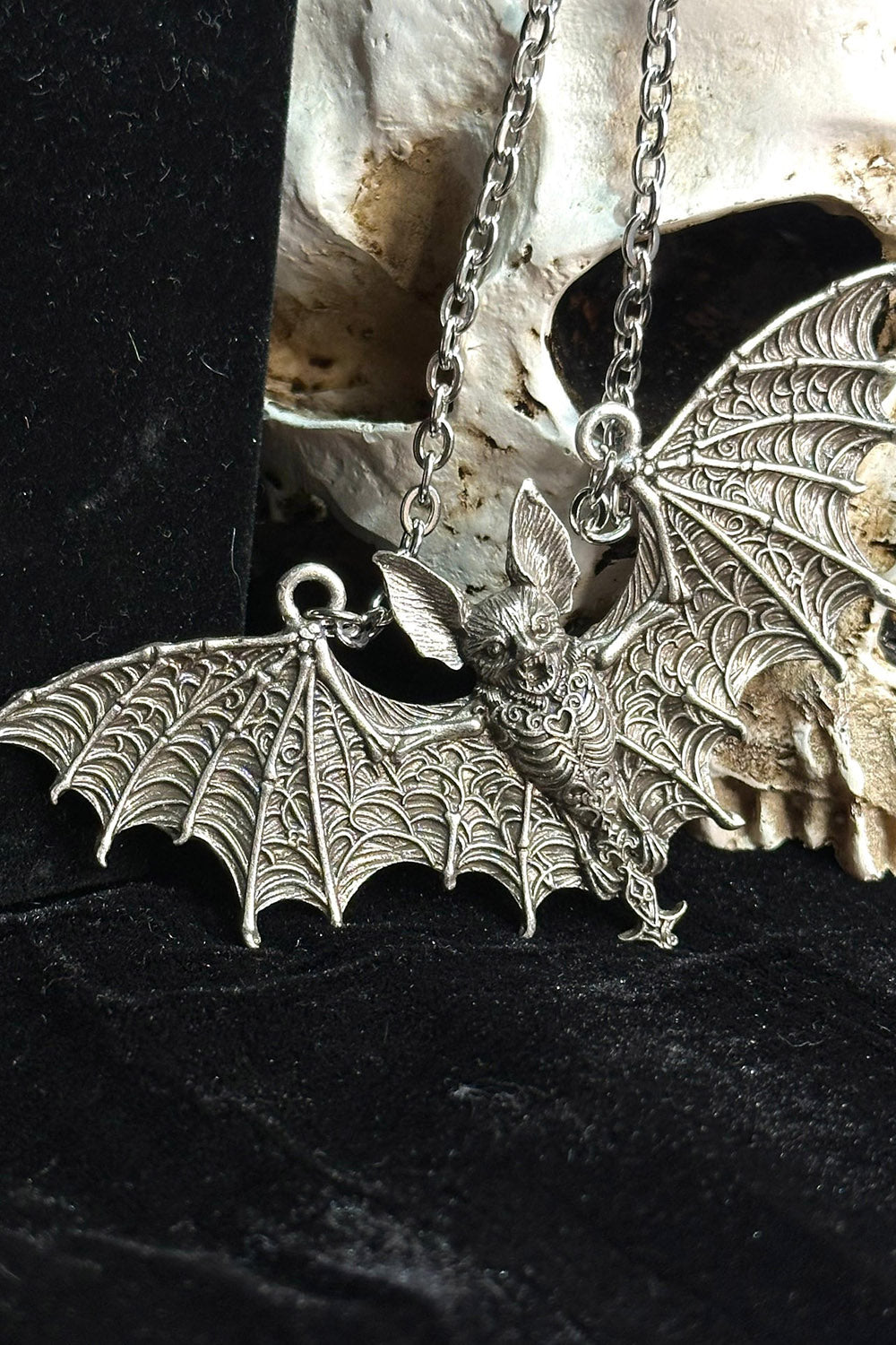 vampire  bat necklace