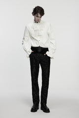 plus size mens goth straight-leg pants