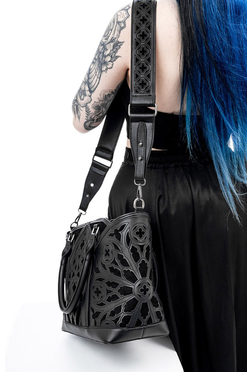 gothic black restyle tote bag