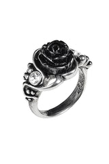 Victorian goth rose ring