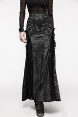 womens plus size high waisted gothic skirt