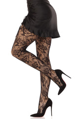black rose fishnet stockings