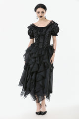 romantic goth puffed sleeve blouse