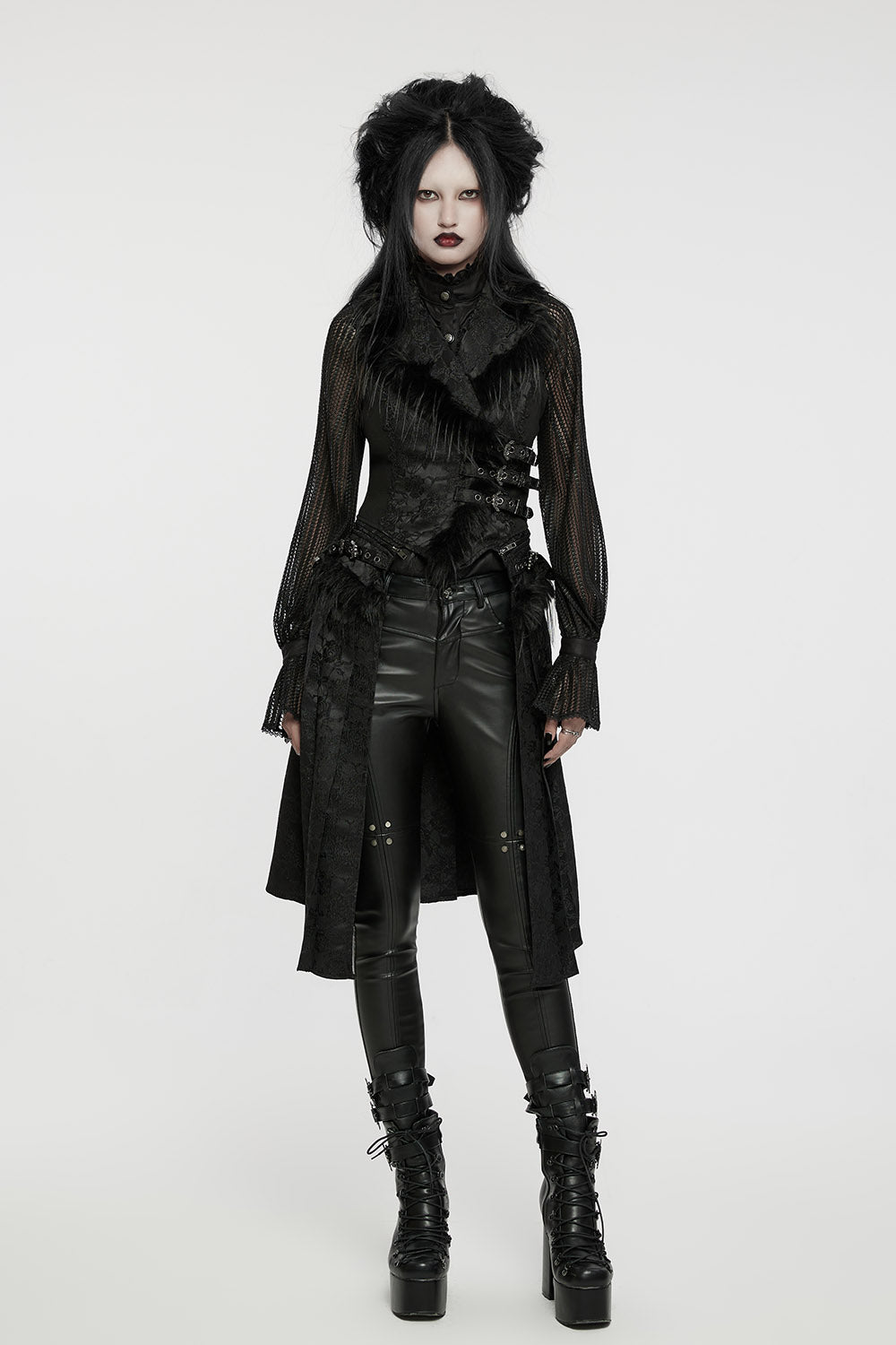 black vampire goth Nosferatu jacket vest
