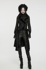 black vampire goth Nosferatu jacket vest