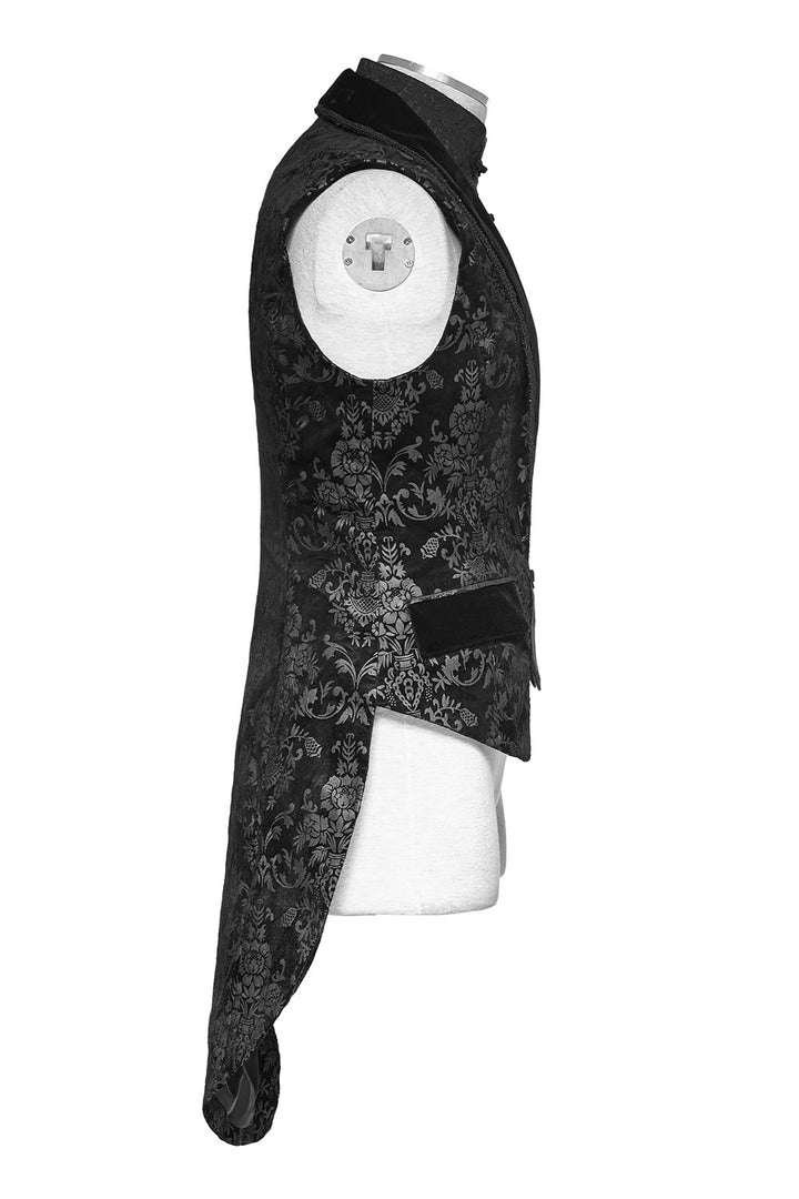 mens sleeveless gothic jacket 