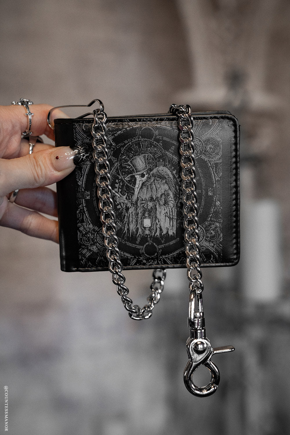 Plague Doctor Bifold Wallet w/ Chain – VampireFreaks