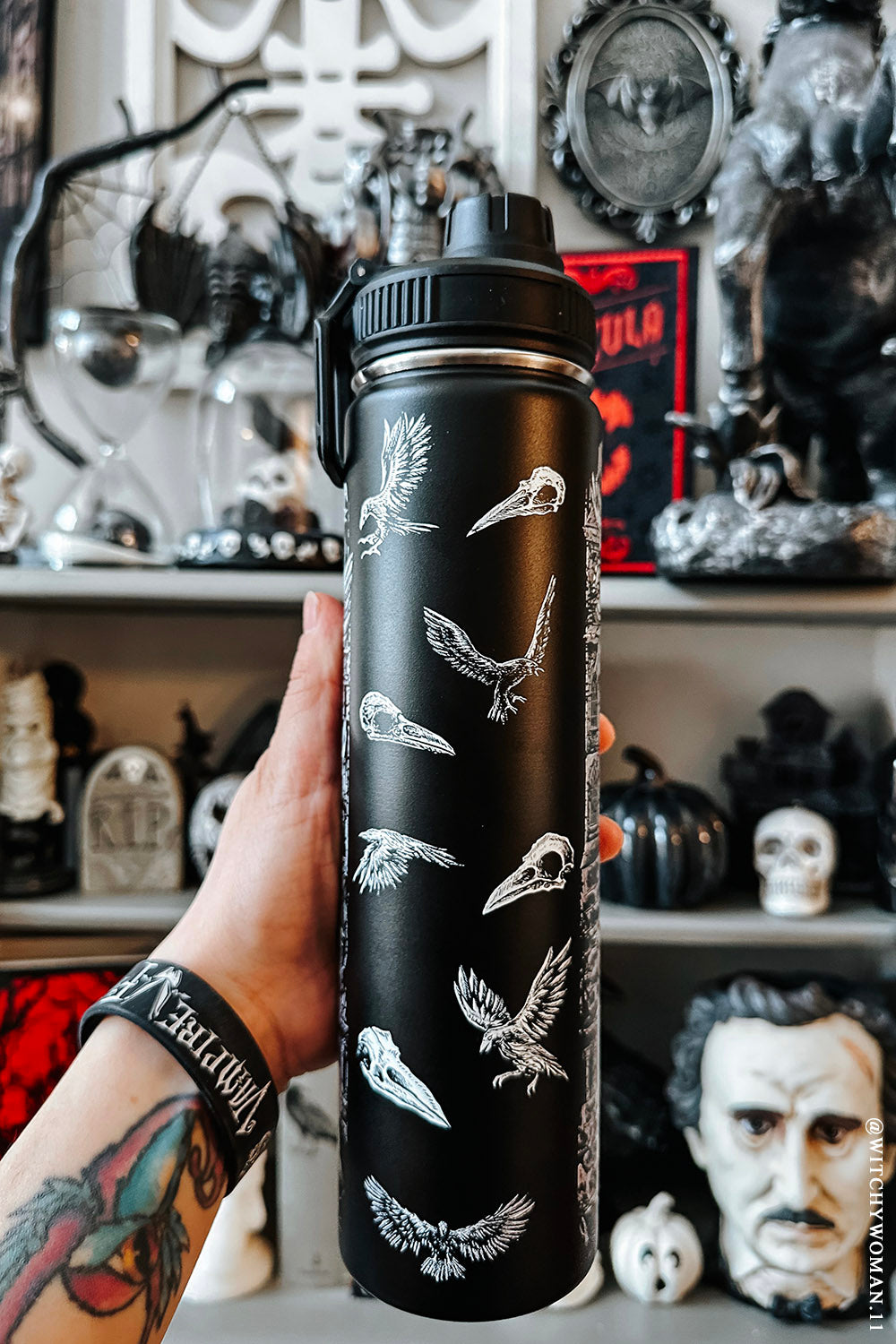 raven oddities water bottle