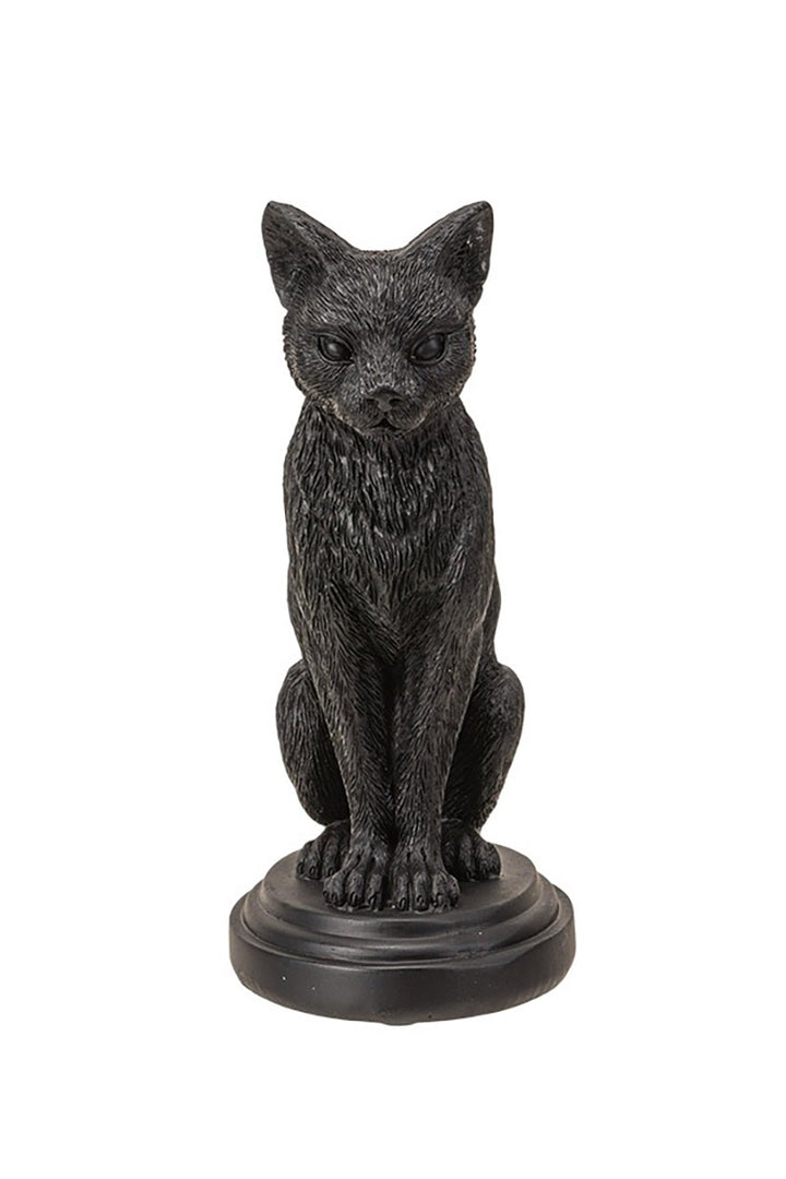 halloween black cat candle holder