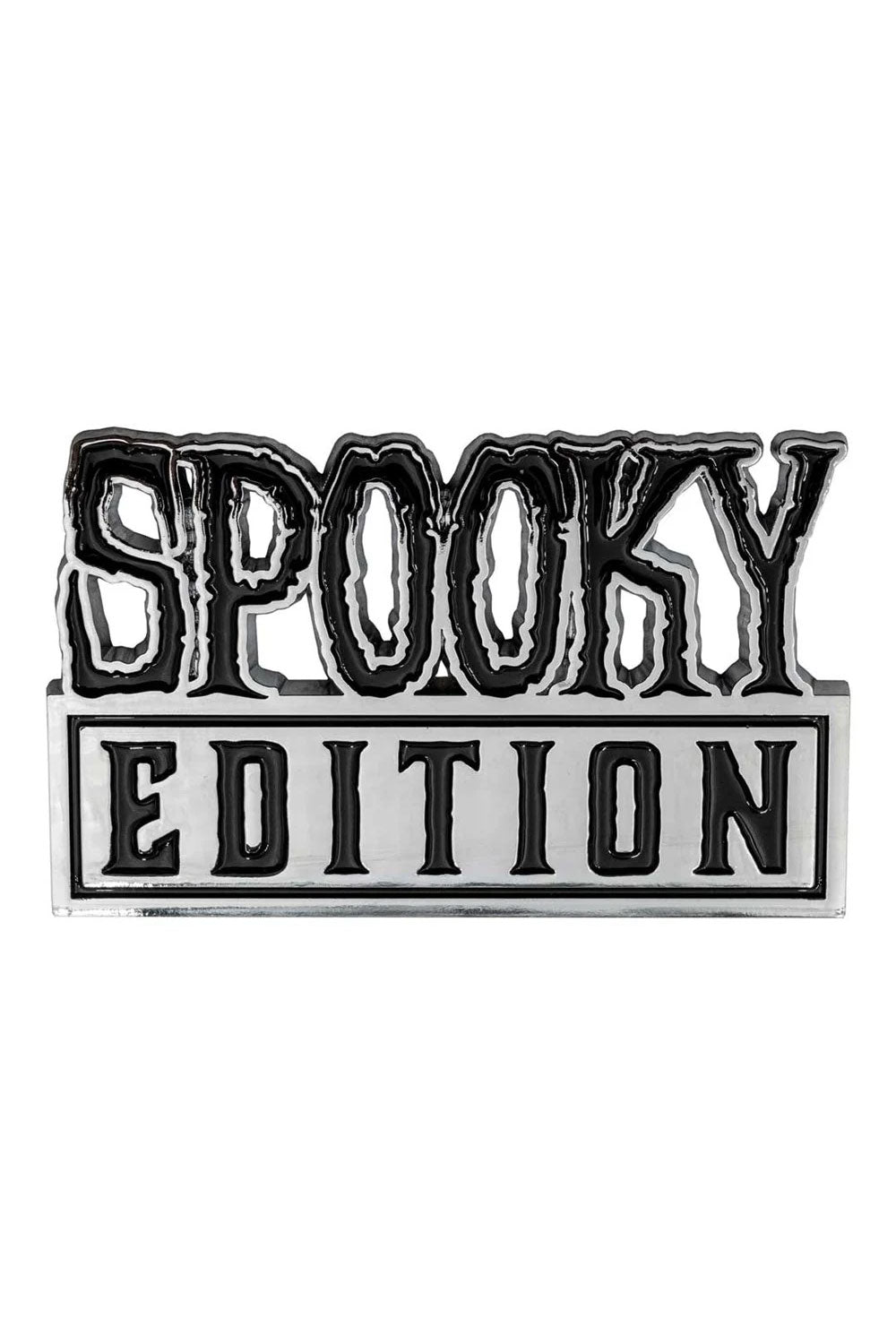 goth punk Spooky Edition Chrome Stick On Emblem from kreepsville
