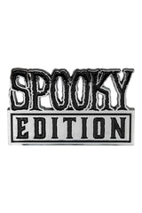 goth punk Spooky Edition Chrome Stick On Emblem from kreepsville