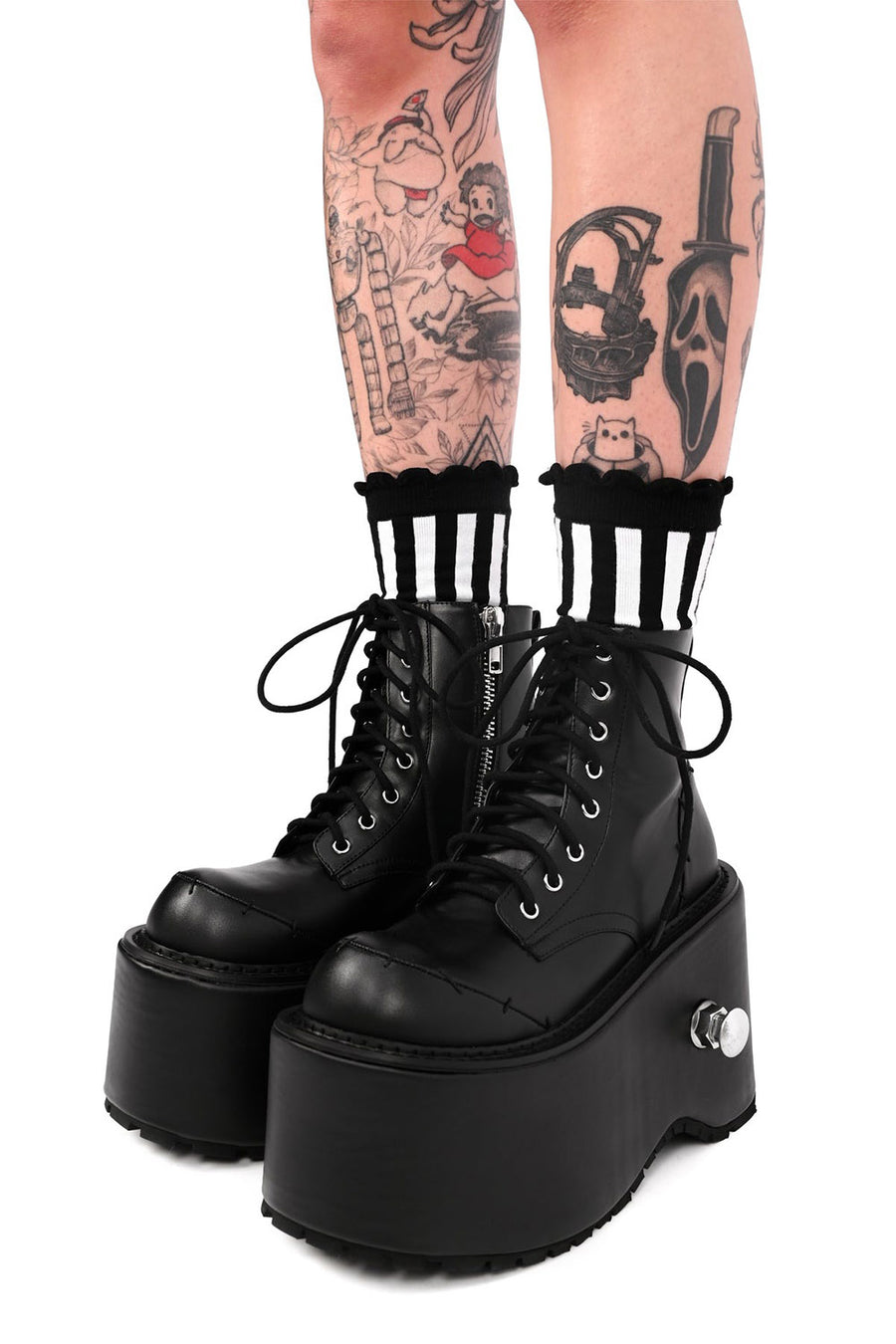 frankenstein chunky platform boots