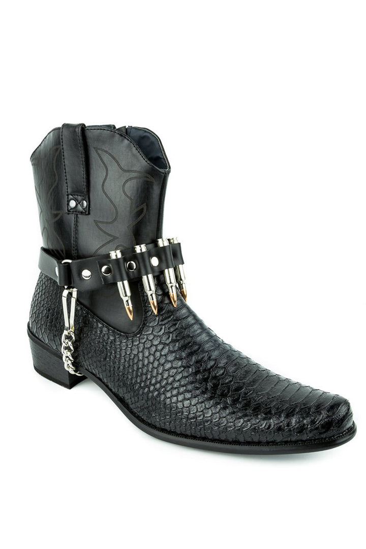 punk bullet boot strap