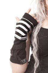 goth fingerless arm warmers