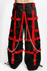 red and black cargo pants by tripp NYC 
