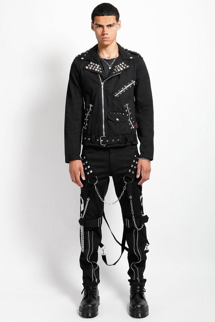 studded punrock trousers