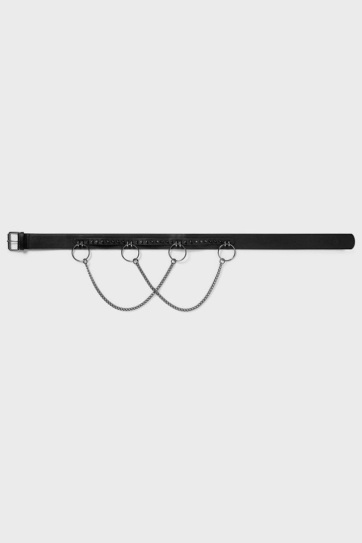 high-waisted punk belt