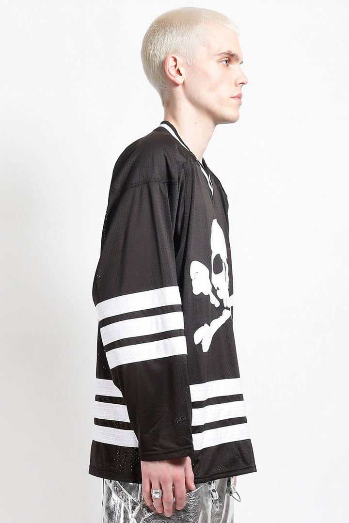 skull and crossbones punk long sleeve shirt