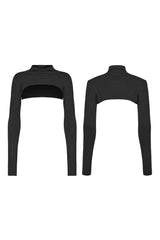 grunge goth  womens bolero shrug with thumbholes