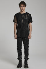 mens shredded t-shirt