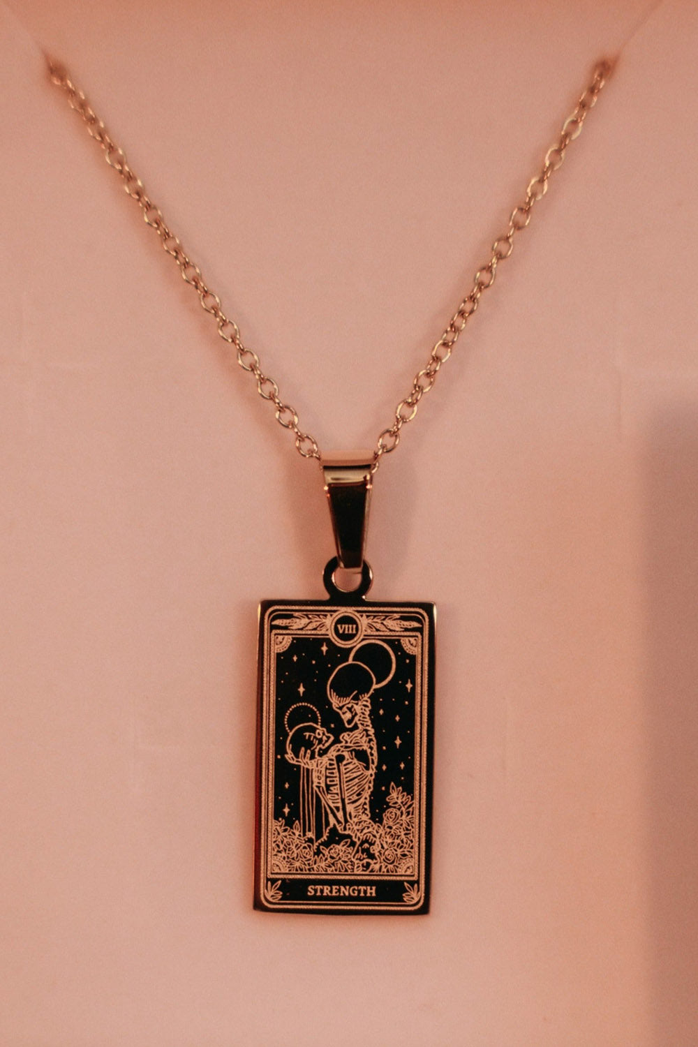 Strength Tarot Deck Necklace