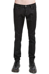 mens pinstripe skinny jeans