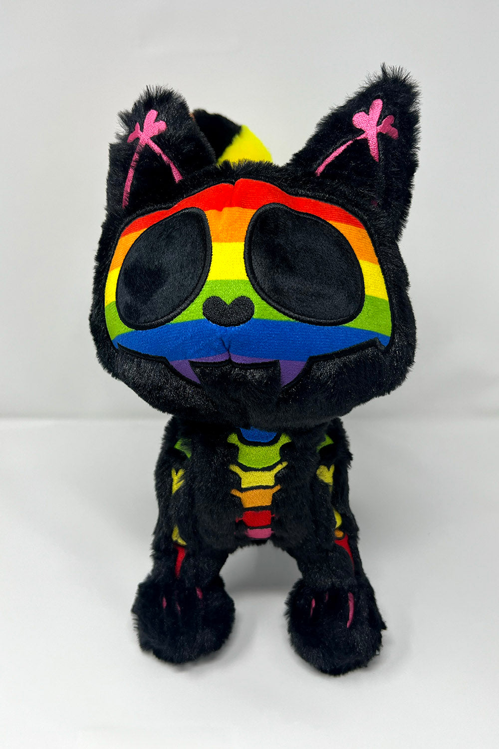 Rainbow Skelekitty Plush Toy