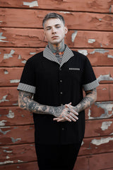 goth button down shirt by lively ghosts 