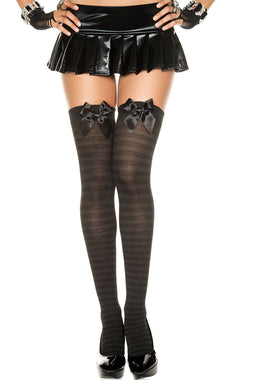 Nevermore Academy Striped Thigh Highs