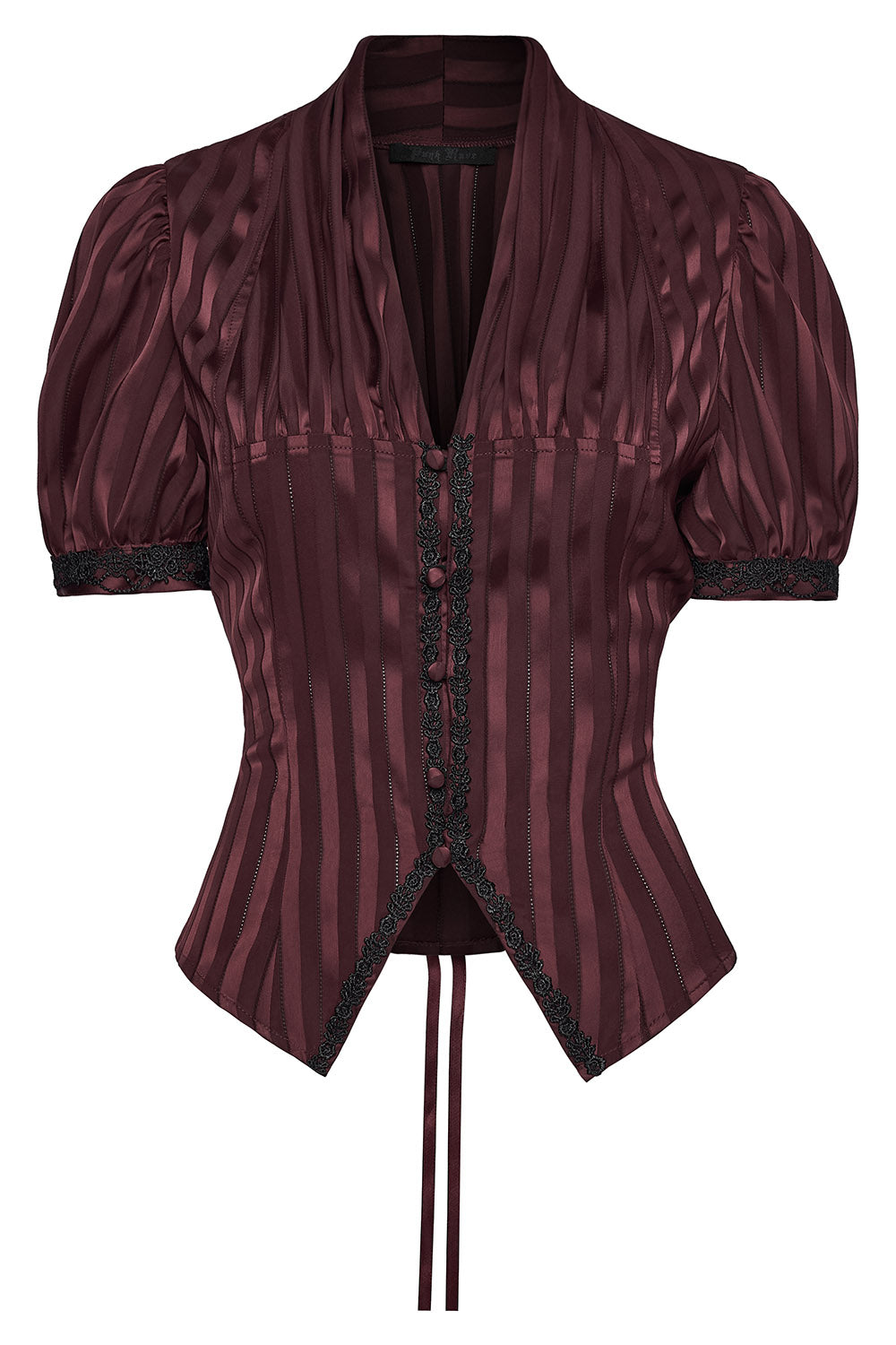 gothic striped steampunk blouse