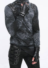 punk studded motorcycle gloves