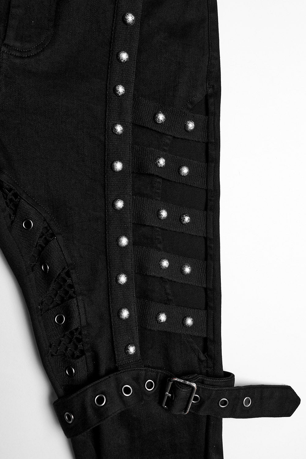 womens studded distressed pants