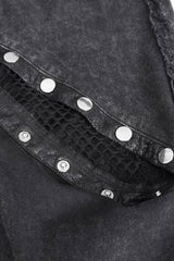 cutout fishnet eyelet rocker jeans for women