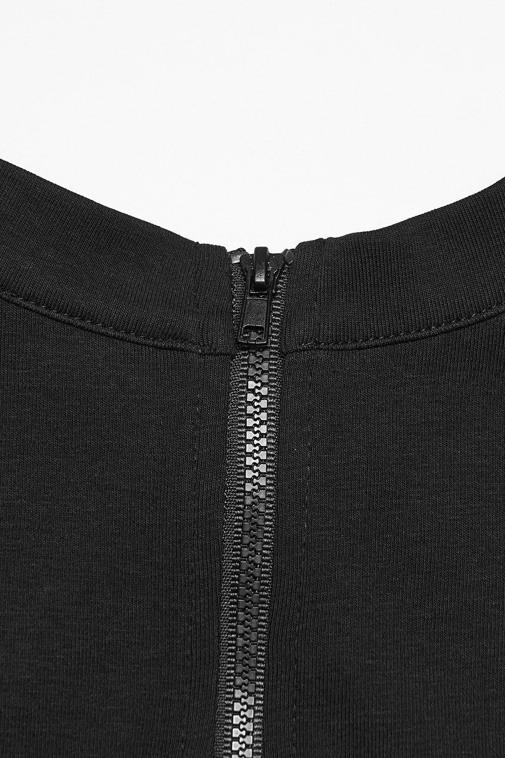 womens zippered punk tank top with studs