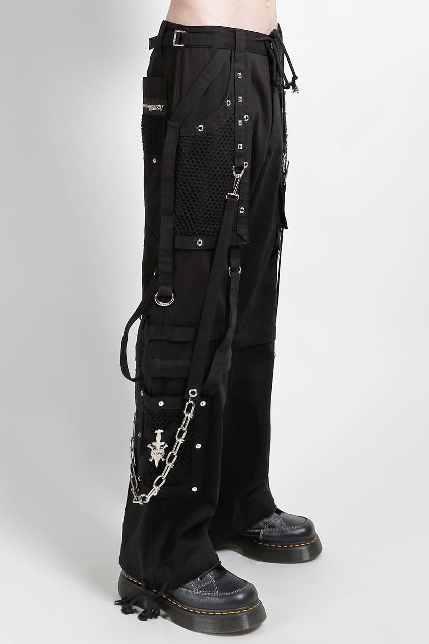 netted punk pants